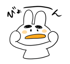 Eyebrous Rabbit sticker #8997857