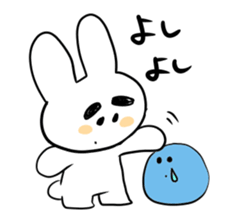Eyebrous Rabbit sticker #8997858