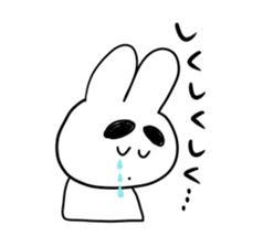 Eyebrous Rabbit sticker #8997860