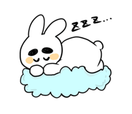 Eyebrous Rabbit sticker #8997861