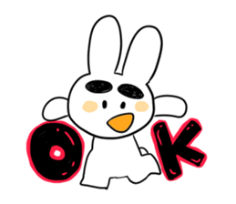 Eyebrous Rabbit sticker #8997862