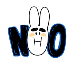Eyebrous Rabbit sticker #8997863