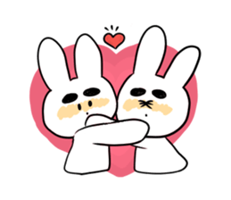 Eyebrous Rabbit sticker #8997866