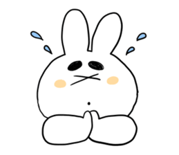 Eyebrous Rabbit sticker #8997870