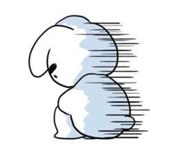 Eyebrous Rabbit sticker #8997871