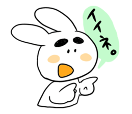 Eyebrous Rabbit sticker #8997873