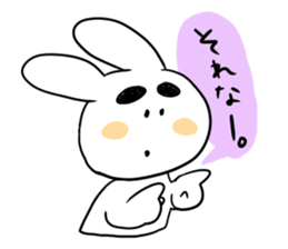 Eyebrous Rabbit sticker #8997874