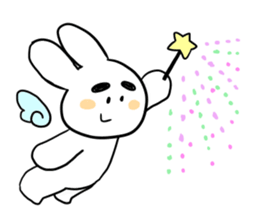 Eyebrous Rabbit sticker #8997875