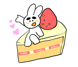 Eyebrous Rabbit sticker #8997877