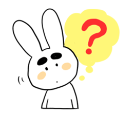 Eyebrous Rabbit sticker #8997879