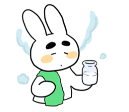 Eyebrous Rabbit sticker #8997882
