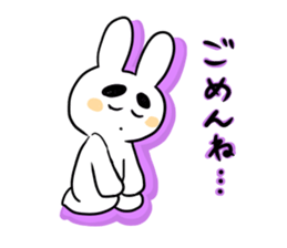 Eyebrous Rabbit sticker #8997883