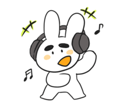 Eyebrous Rabbit sticker #8997884