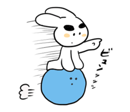 Eyebrous Rabbit sticker #8997886
