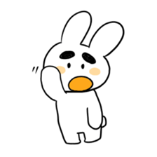 Eyebrous Rabbit sticker #8997890