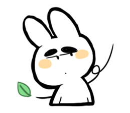 Eyebrous Rabbit sticker #8997892