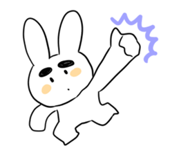 Eyebrous Rabbit sticker #8997893