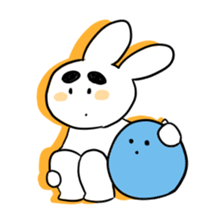 Eyebrous Rabbit sticker #8997894
