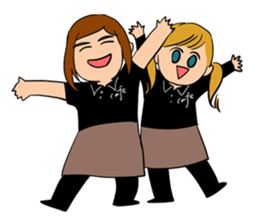 cafe clerk MIKA sticker #8997958