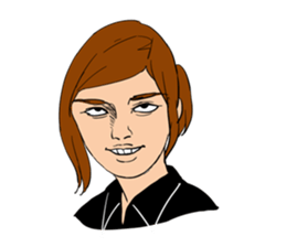 cafe clerk MIKA sticker #8997967