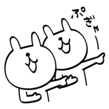 Can't stop! laughing rabbit sticker #8998418