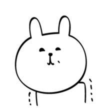 Can't stop! laughing rabbit sticker #8998424