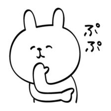 Can't stop! laughing rabbit sticker #8998426