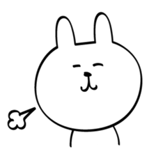 Can't stop! laughing rabbit sticker #8998436