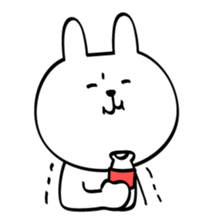 Can't stop! laughing rabbit sticker #8998437