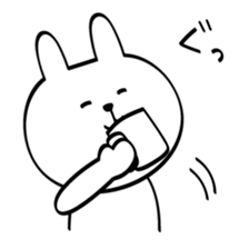 Can't stop! laughing rabbit sticker #8998438