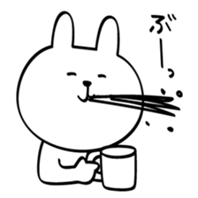 Can't stop! laughing rabbit sticker #8998439