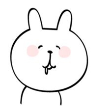 Can't stop! laughing rabbit sticker #8998441