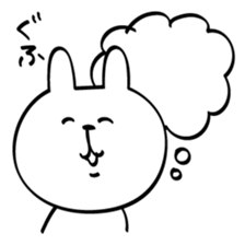 Can't stop! laughing rabbit sticker #8998443