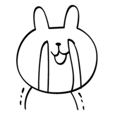 Can't stop! laughing rabbit sticker #8998448