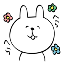 Can't stop! laughing rabbit sticker #8998450
