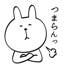 Can't stop! laughing rabbit sticker #8998452