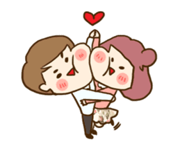 Extremely cute couple sticker #8999496
