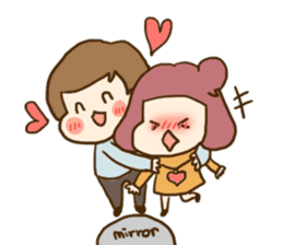 Extremely cute couple sticker #8999499