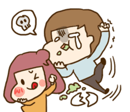 Extremely cute couple sticker #8999501