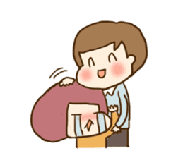 Extremely cute couple sticker #8999502