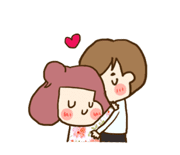 Extremely cute couple sticker #8999508