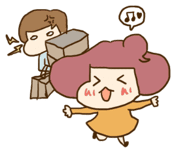 Extremely cute couple sticker #8999510