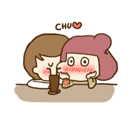 Extremely cute couple sticker #8999525