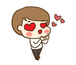 Extremely cute couple sticker #8999528