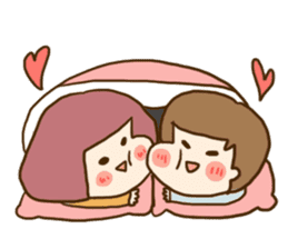 Extremely cute couple sticker #8999535