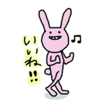 Poker face rabbits sticker #8999577