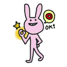 Poker face rabbits sticker #8999592