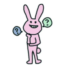 Poker face rabbits sticker #8999597