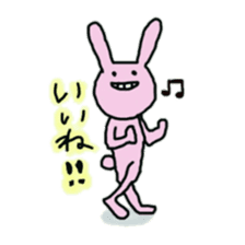 Poker face rabbits sticker #8999599