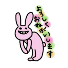 Poker face rabbits sticker #8999608